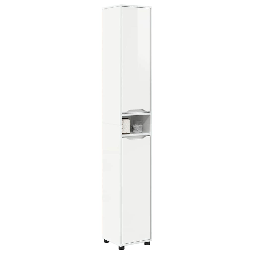 Mobile da Bagno Bianco Lucido 30,5 x 30 x 195 cm | homemem39