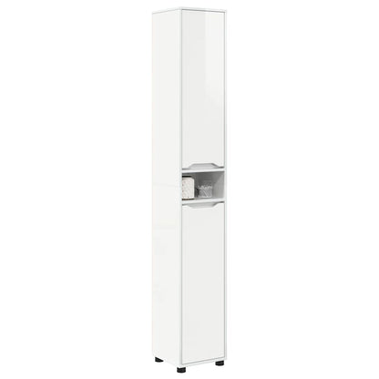 Mobile da Bagno Bianco Lucido 30,5 x 30 x 195 cm | homemem39