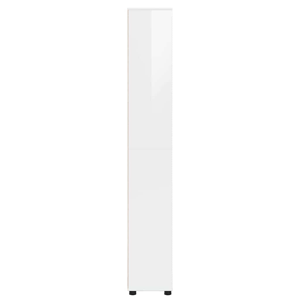 Mobile da Bagno Bianco Lucido 30,5 x 30 x 195 cm | homemem39
