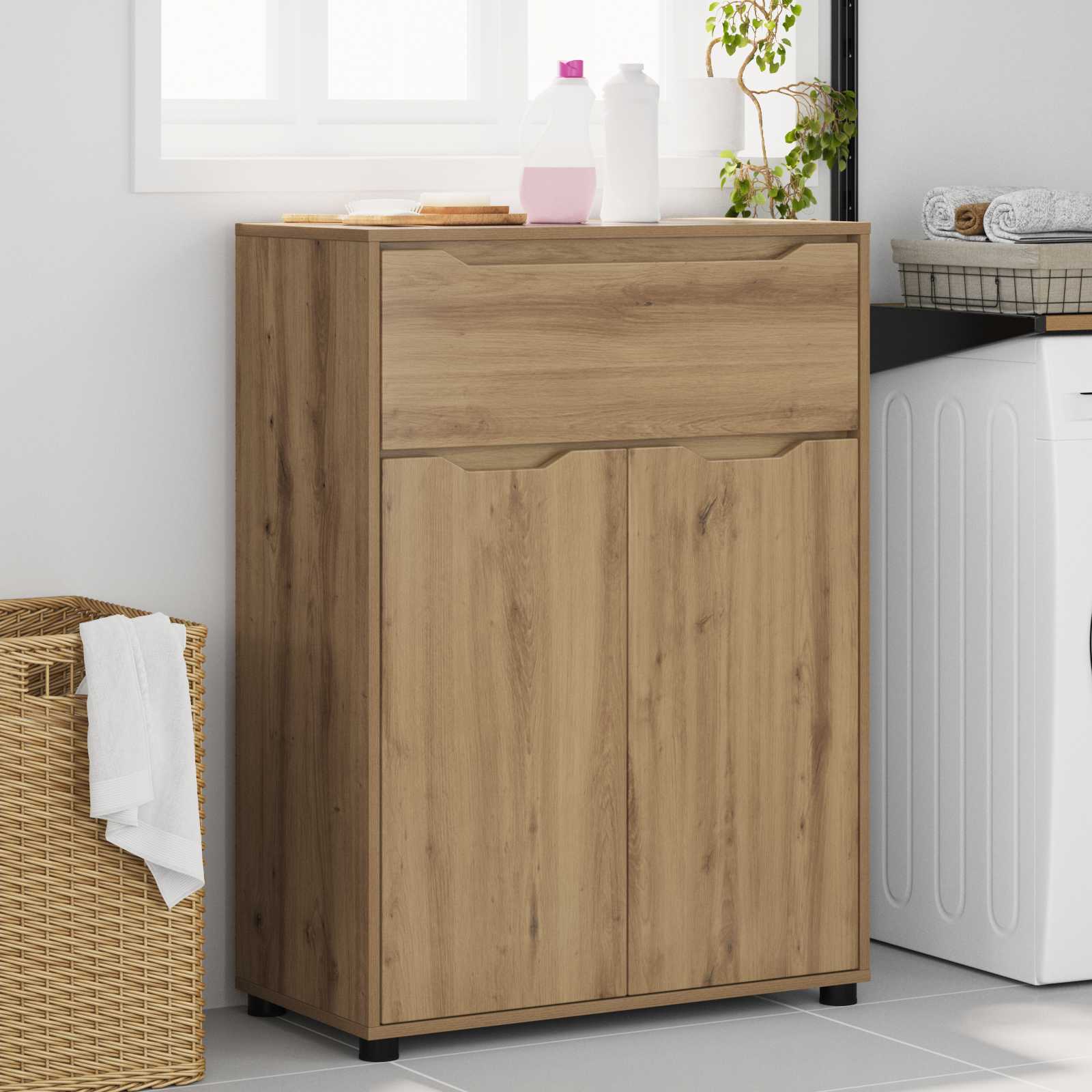 Mobile da Bagno Rovere artigianale 72,5 x 36,5 x 100 cm | homemem39