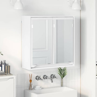 Mobiletto per specchio da bagno Bianco 60 x 20 x 60 cm | homemem39