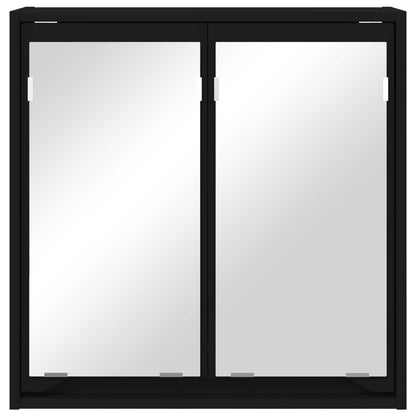 Mobiletto per specchio da bagno Nero 60 x 20 x 60 cm | homemem39