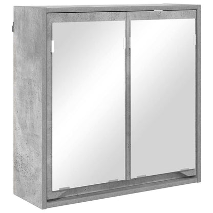 Mobiletto per specchio da bagno Grigio cemento 60 x 20 x 60 cm | homemem39