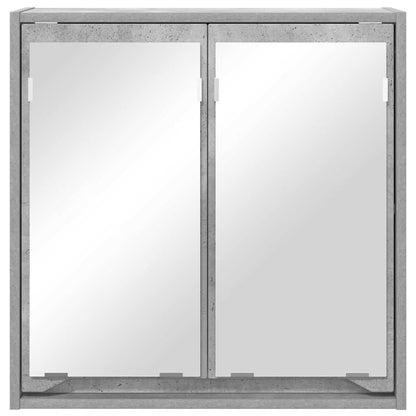 Mobiletto per specchio da bagno Grigio cemento 60 x 20 x 60 cm | homemem39
