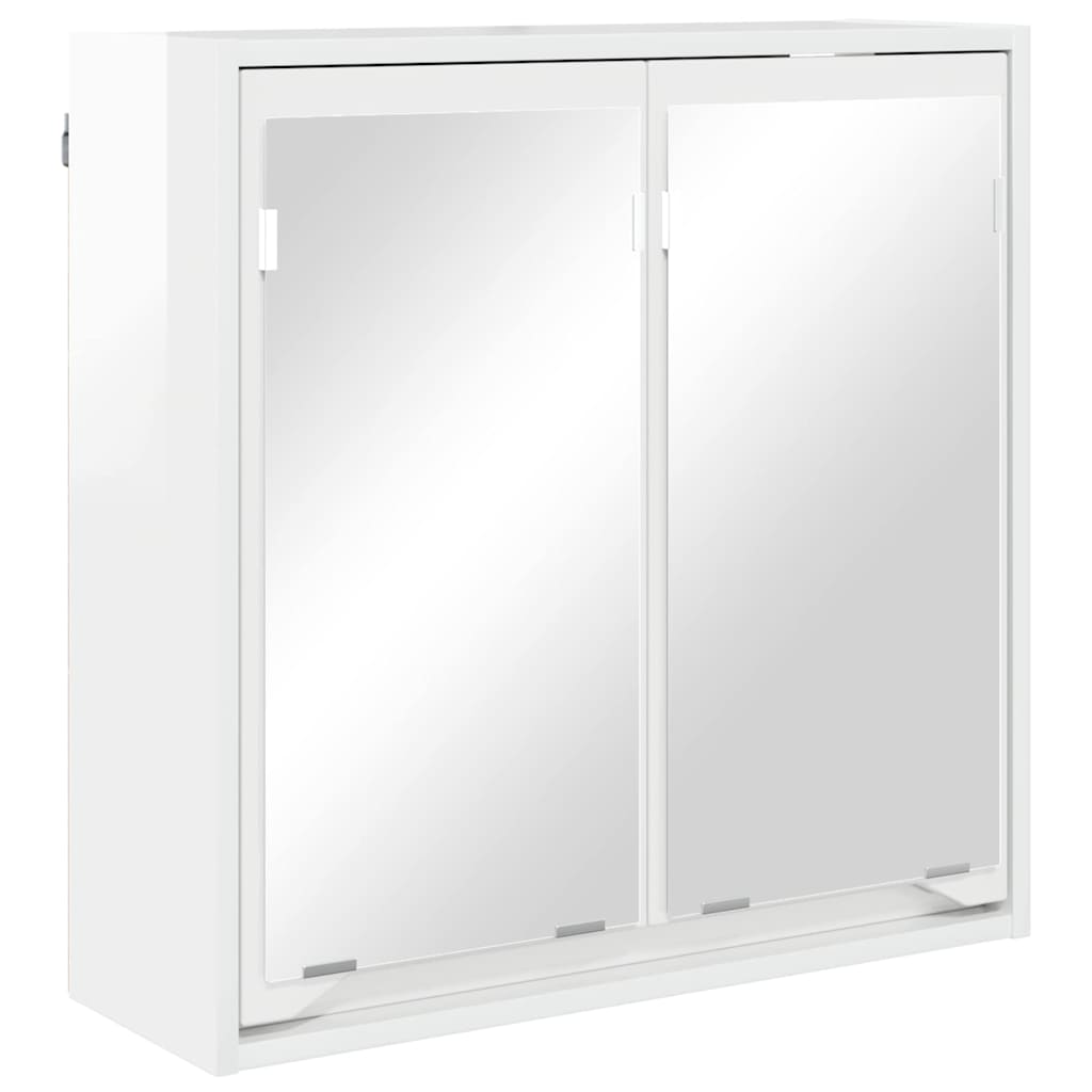 Mobiletto per specchio da bagno Bianco Lucido 60 x 20 x 60 cm | homemem39