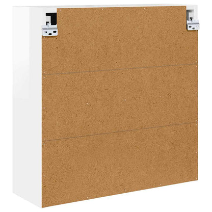 Mobiletto per specchio da bagno Bianco Lucido 60 x 20 x 60 cm | homemem39