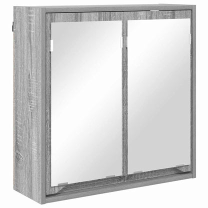 Mobiletto per specchio da bagno Grigio Sonoma 60 x 20 x 60 cm | homemem39