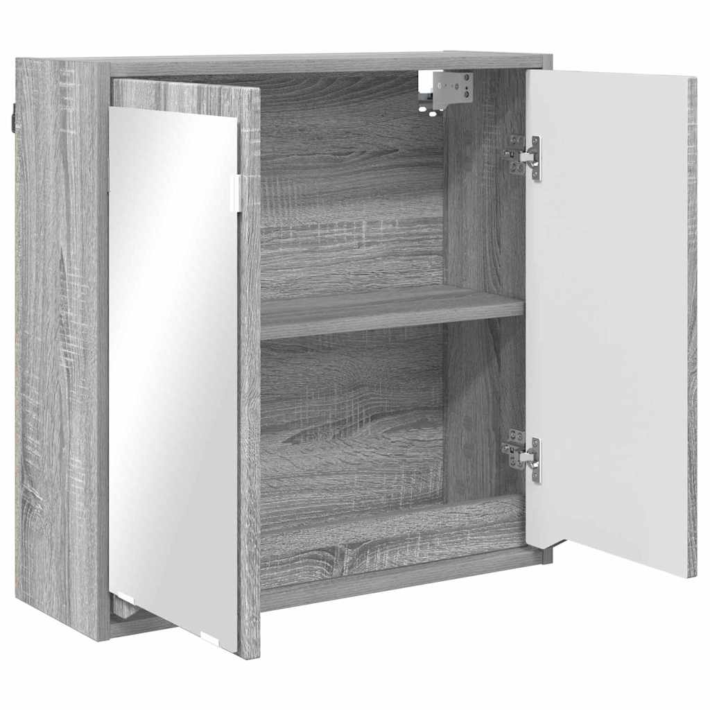 Mobiletto per specchio da bagno Grigio Sonoma 60 x 20 x 60 cm | homemem39