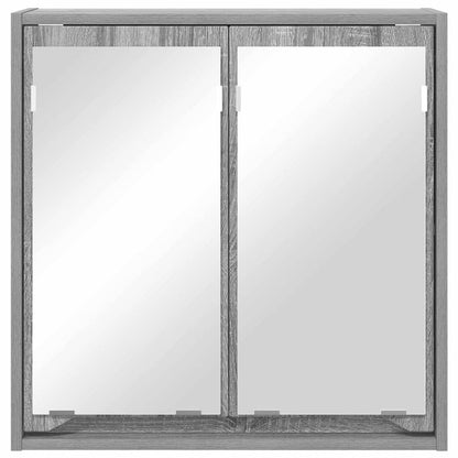 Mobiletto per specchio da bagno Grigio Sonoma 60 x 20 x 60 cm | homemem39