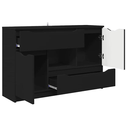 Credenza con cassetto Nero 100 x 30 x 65,6 Legno multistrato