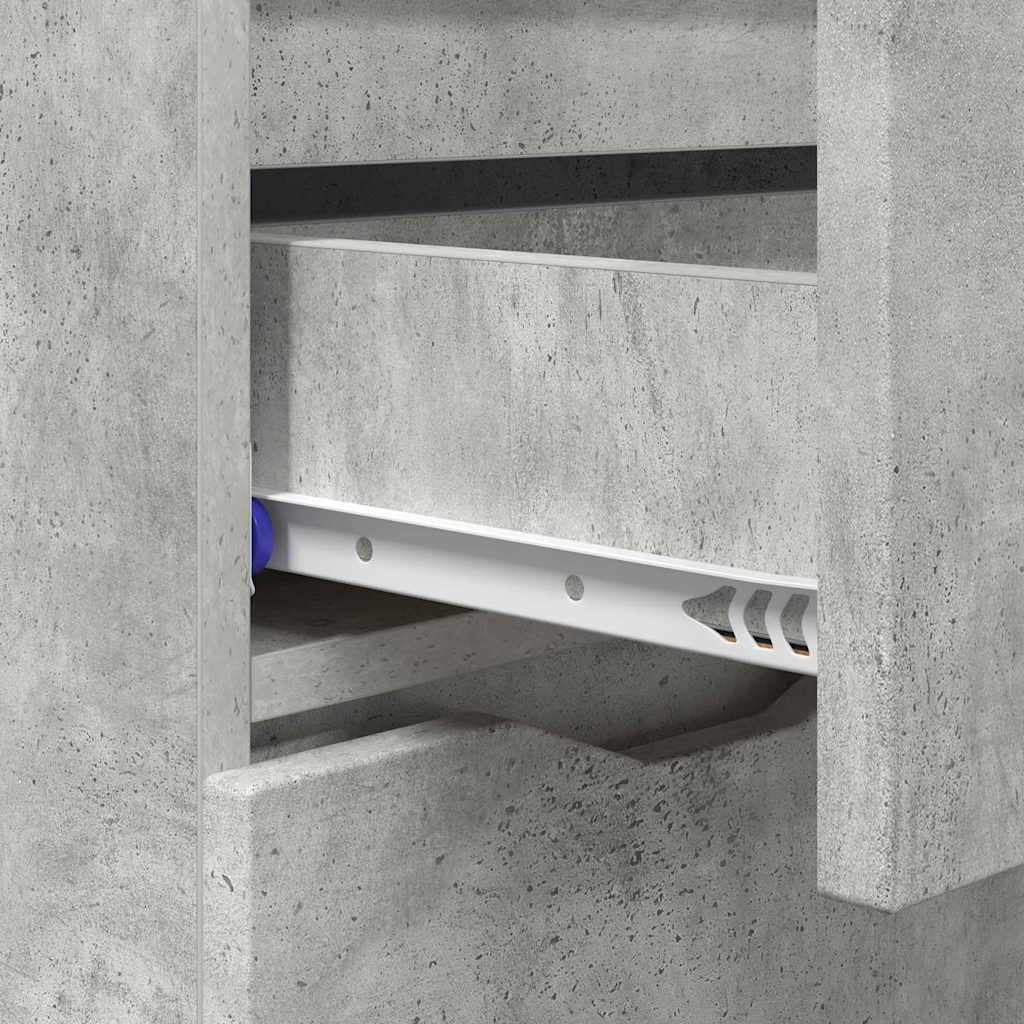 Credenza Grigio cemento 100 x 30 x 65,6 Legno multistrato