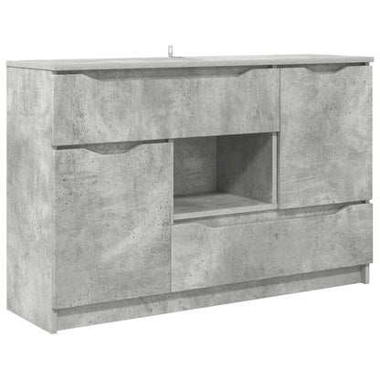 Credenza Grigio cemento 100 x 30 x 65,6 Legno multistrato