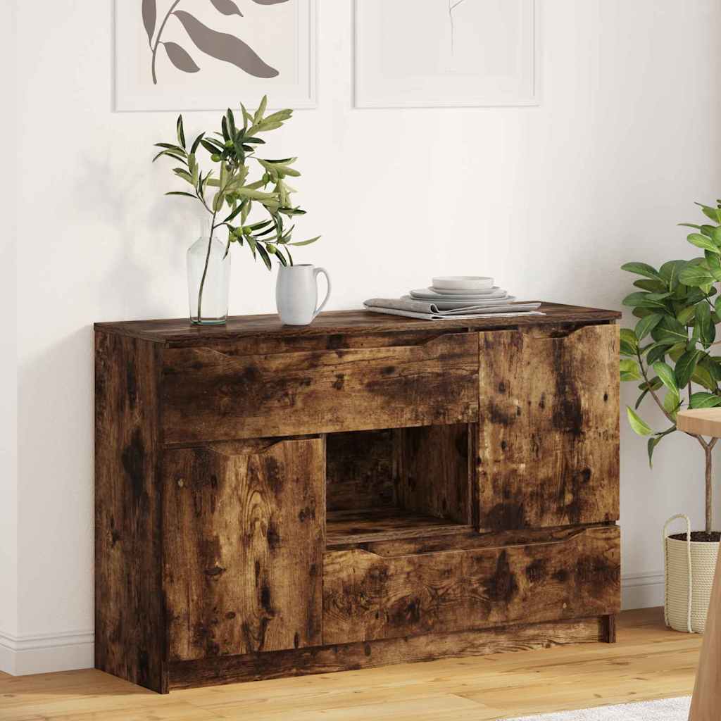 Credenza Rovere fumé 100 x 30 x 65,6 Legno multistrato