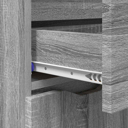 Credenza Grigio Sonoma 100 x 30 x 65,6 Legno multistrato