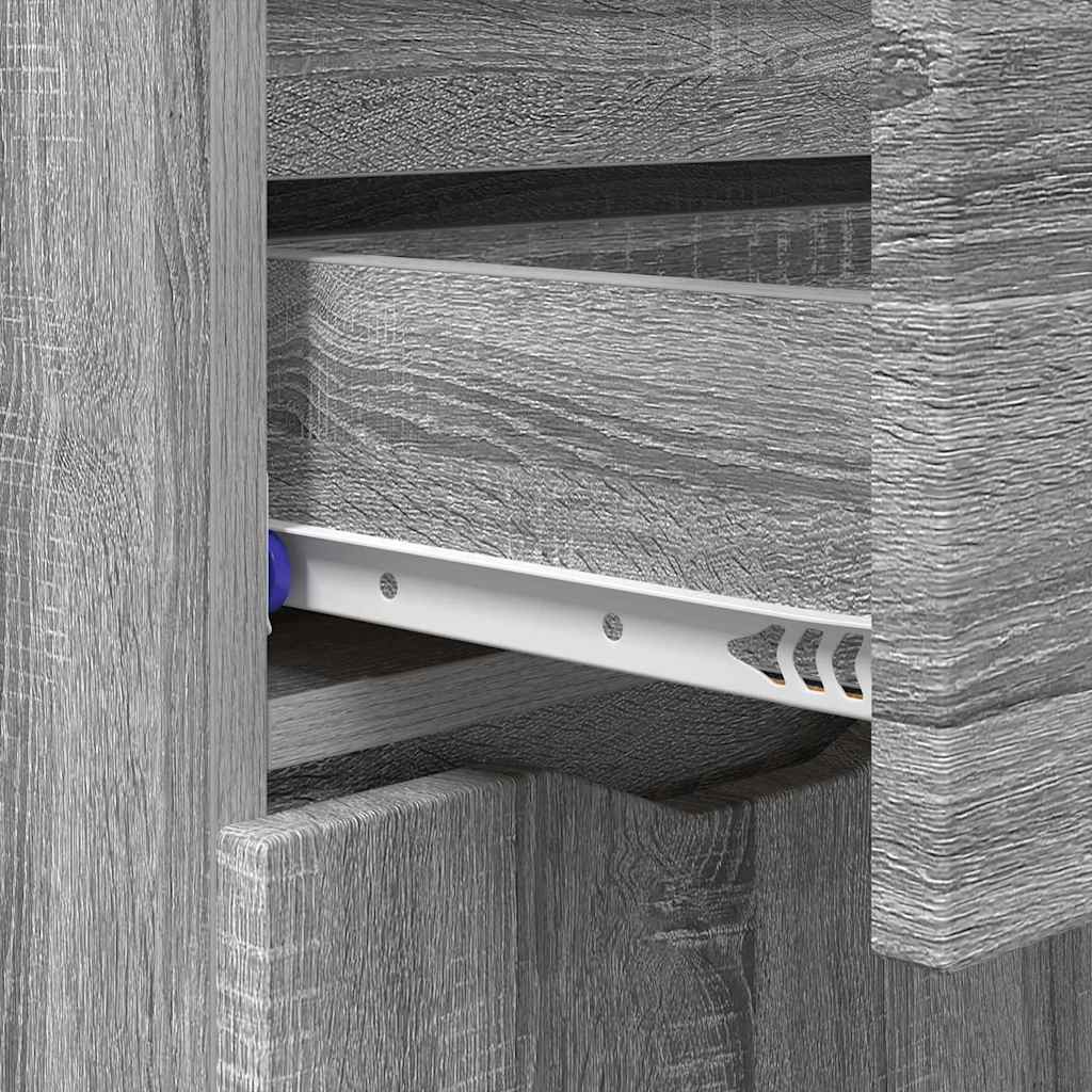 Credenza Grigio Sonoma 100 x 30 x 65,6 Legno multistrato