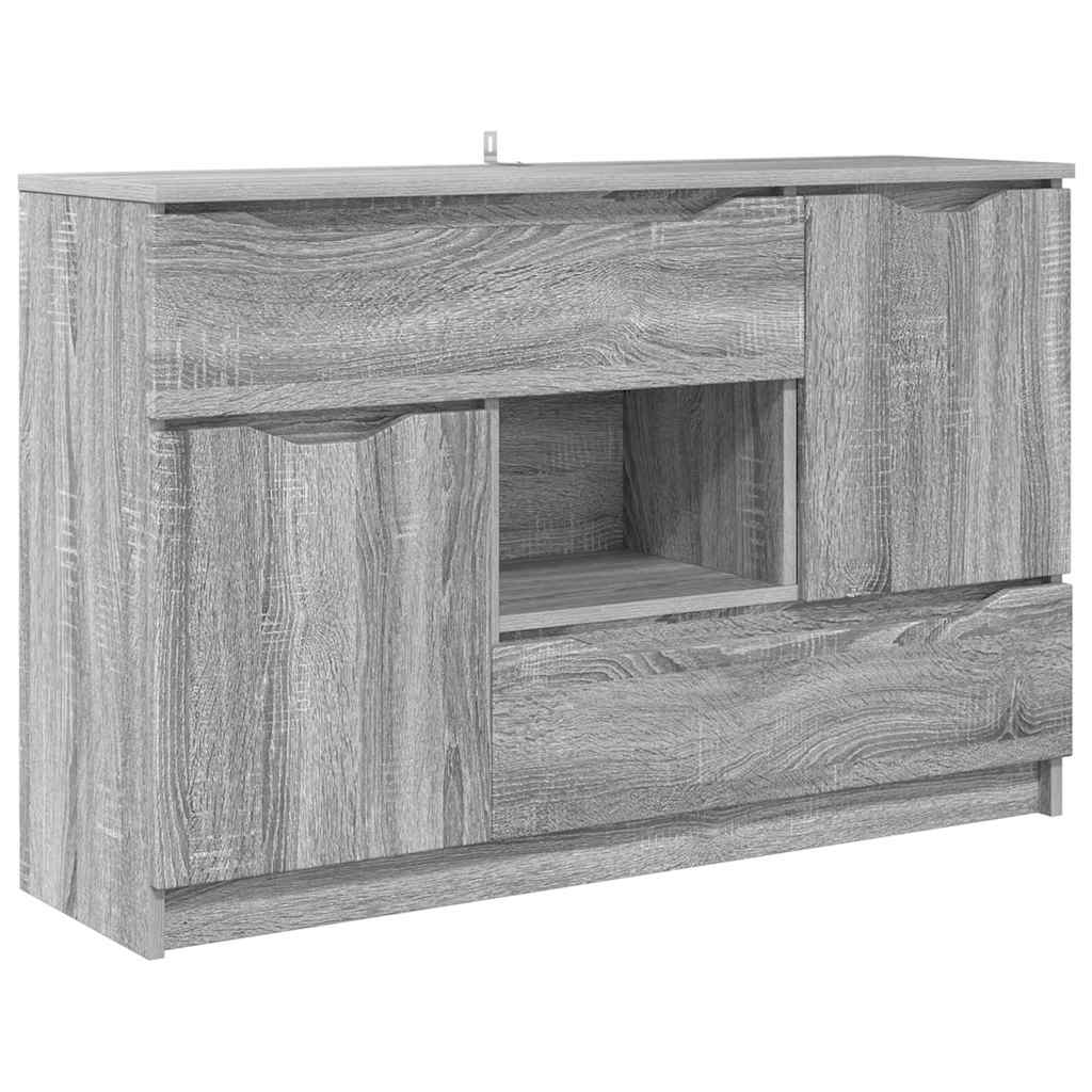 Credenza Grigio Sonoma 100 x 30 x 65,6 Legno multistrato