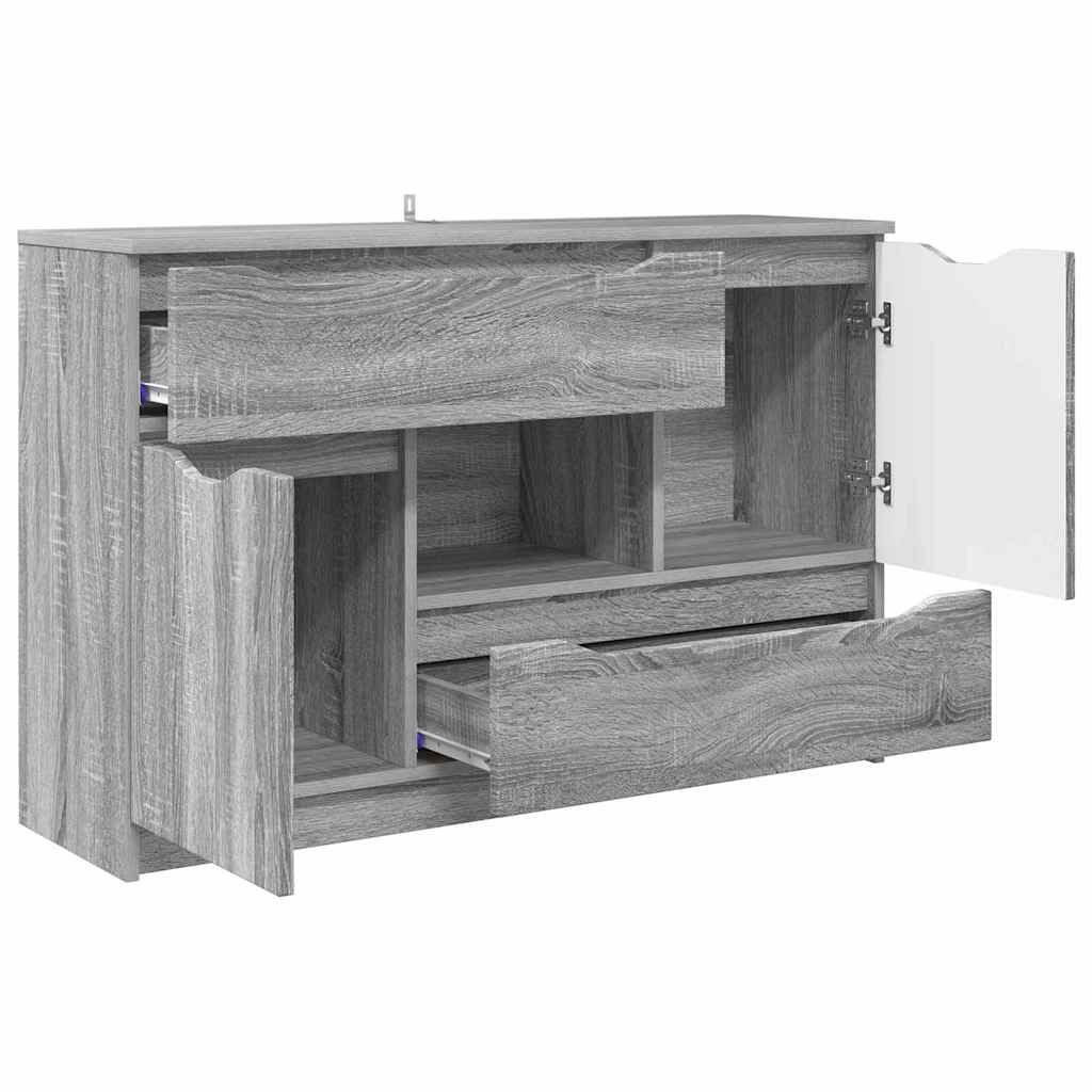 Credenza Grigio Sonoma 100 x 30 x 65,6 Legno multistrato
