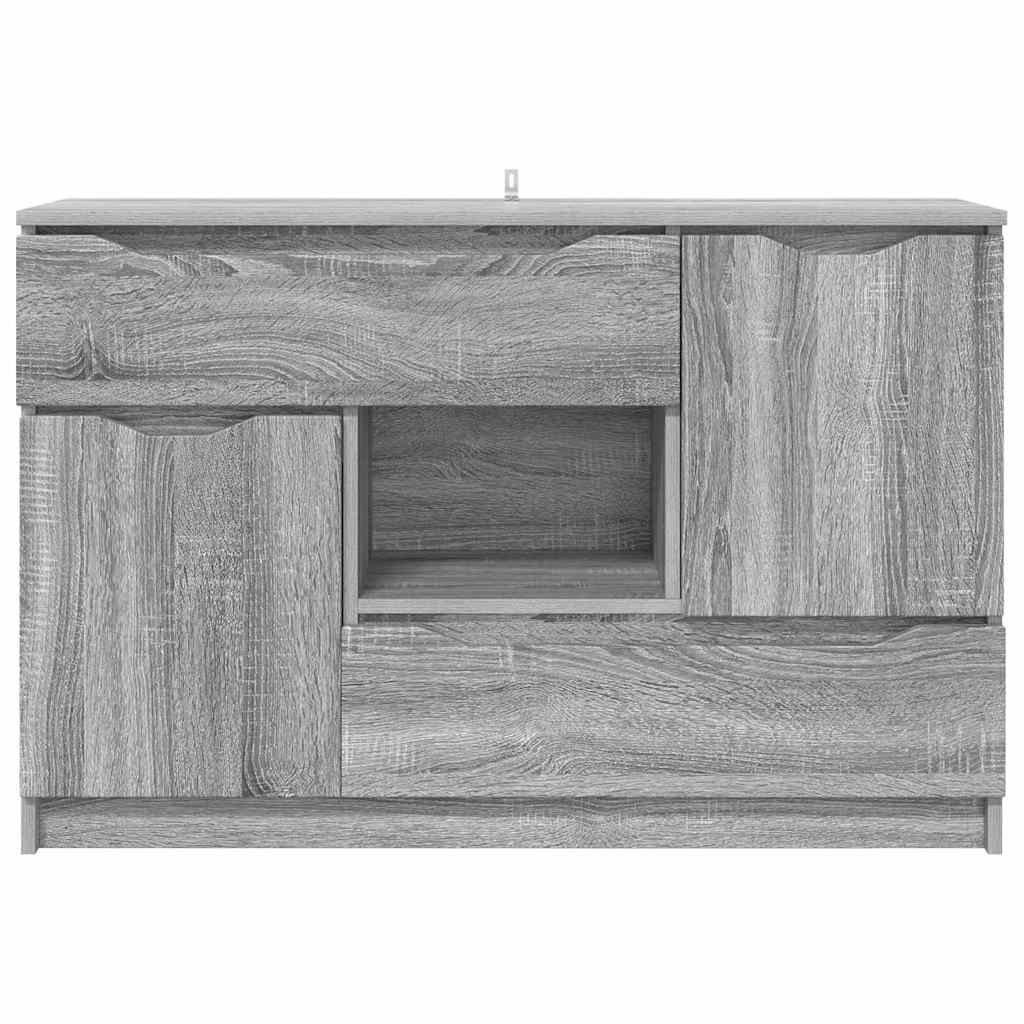 Credenza Grigio Sonoma 100 x 30 x 65,6 Legno multistrato
