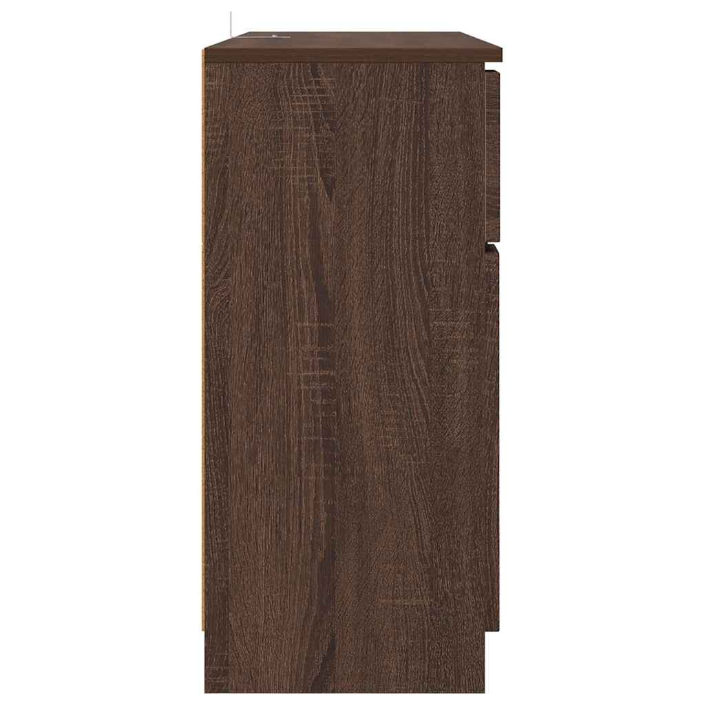 Credenza Rovere Marrone 100 x 30 x 65,6 Legno multistrato