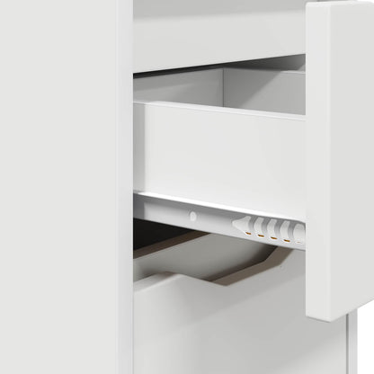 Comodino Bianco 30,5 x 30 x 43 cm Legno ingegnerizzato