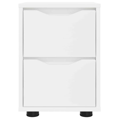 Comodino Bianco 30,5 x 30 x 43 cm Legno multistrato | homemem39