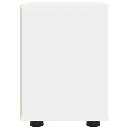 Comodino Bianco 30,5 x 30 x 43 cm Legno ingegnerizzato