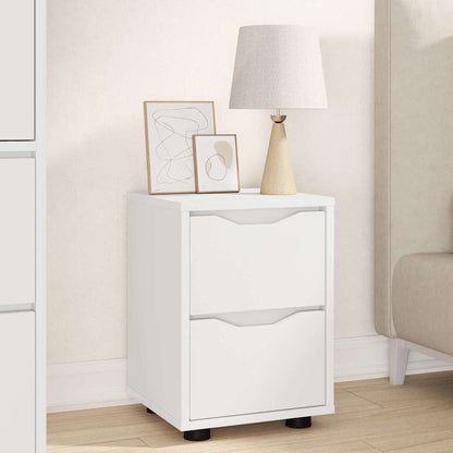 Comodini 2 pcs Bianco 30,5 x 30 x 43 cm Legno multistrato | homemem39