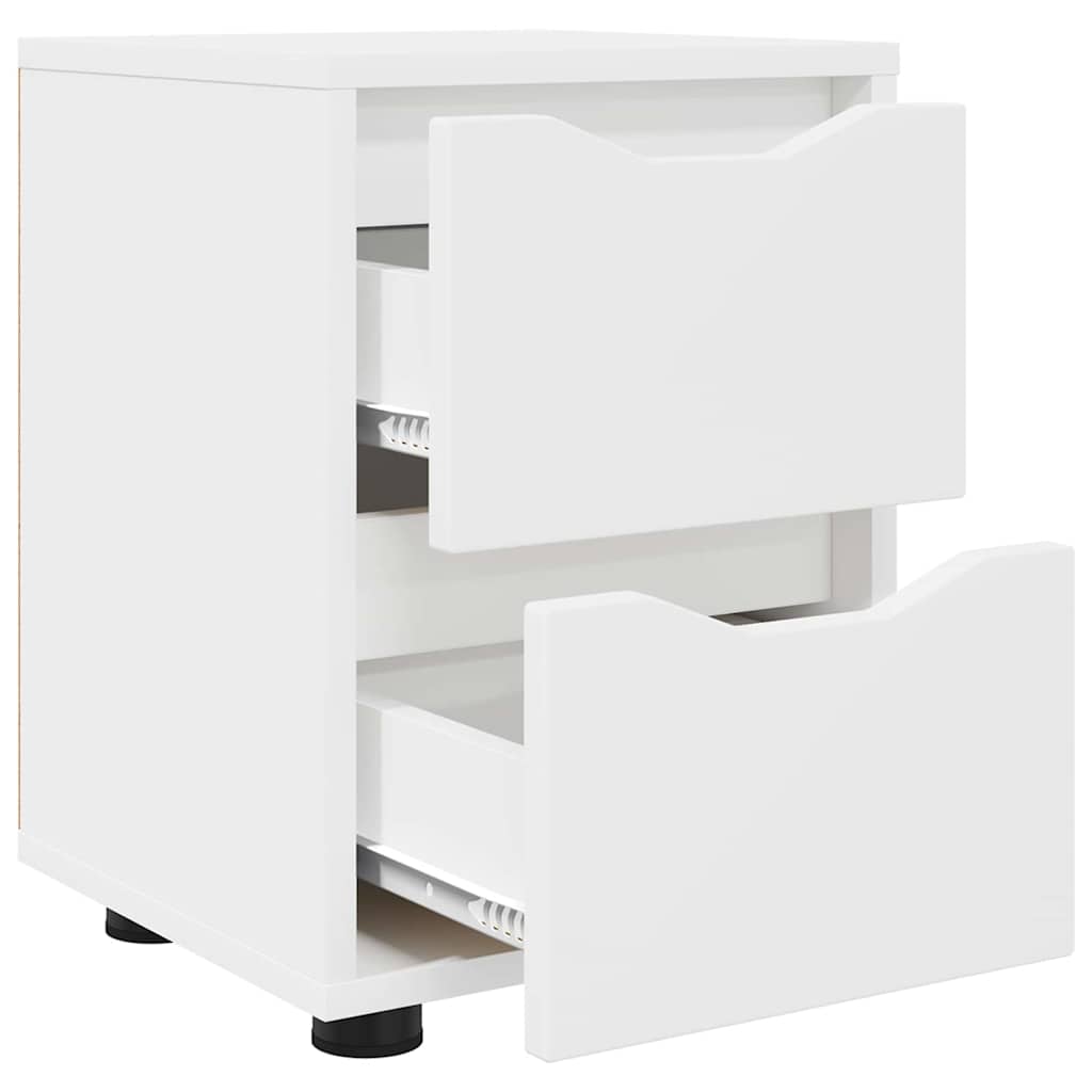 Comodini 2 pcs Bianco 30,5 x 30 x 43 cm Legno multistrato | homemem39