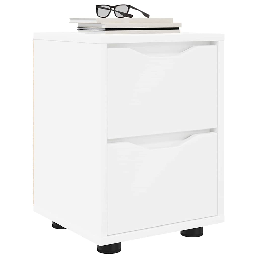 Comodini 2 pcs Bianco 30,5 x 30 x 43 cm Legno multistrato | homemem39