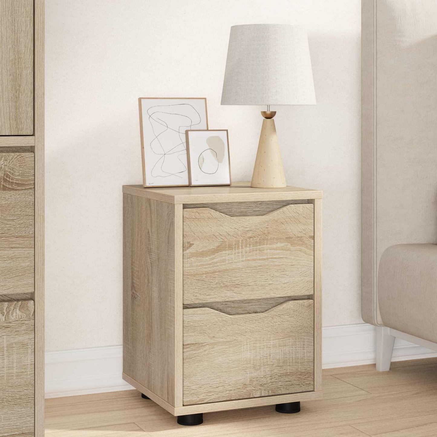 Comodini 2 pz Rovere Sonoma 30,5 x 30 x 43 cm