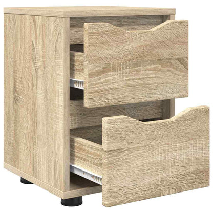 Comodini con cassetto 2 pcs Rovere Sonoma 30,5 x 30 x 43 cm