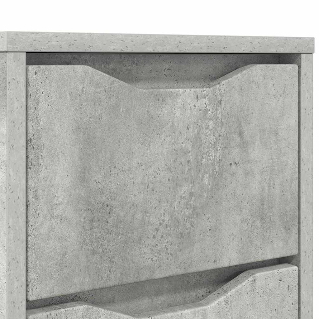 Comodino Grigio cemento 30,5 x 30 x 43 cm Legno multistrato | homemem39