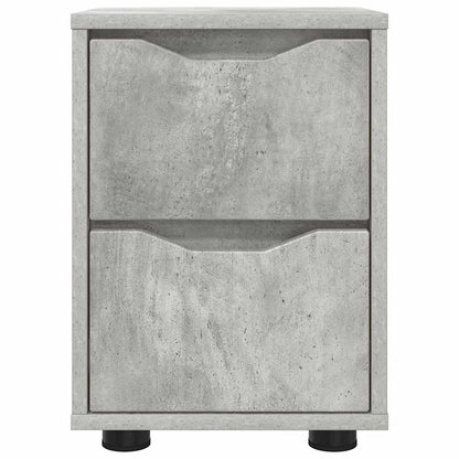 Comodino Grigio cemento 30,5 x 30 x 43 cm Legno multistrato | homemem39