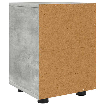 Comodini con cassetto 2 pcs Grigio cemento 30,5 x 30 x 43 cm | homemem39