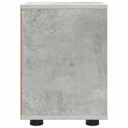 Comodini 2 pz Grigio cemento 30,5 x 30 x 43 cm