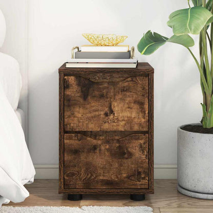 Comodino Rovere fumé 30,5 x 30 x 43 cm Legno multistrato | homemem39