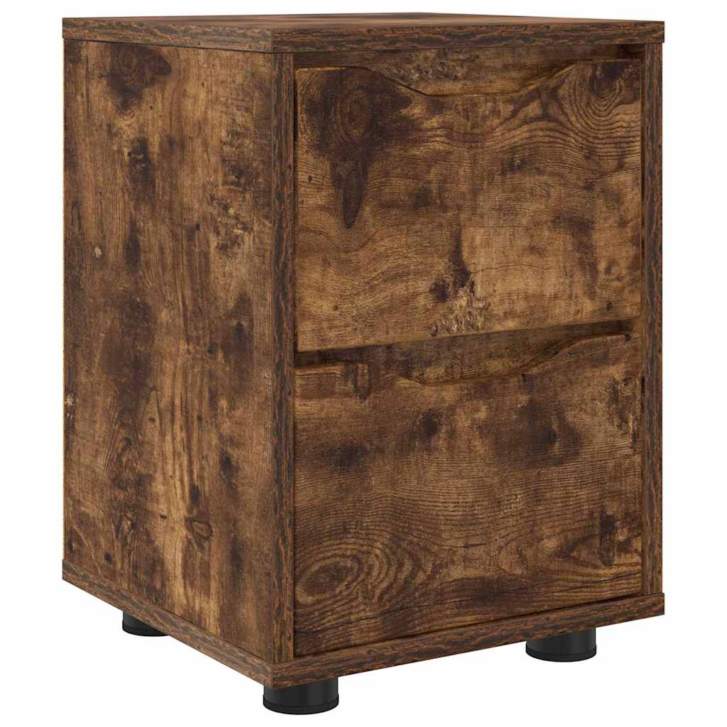 Comodino Rovere fumé 30,5 x 30 x 43 cm Legno multistrato | homemem39