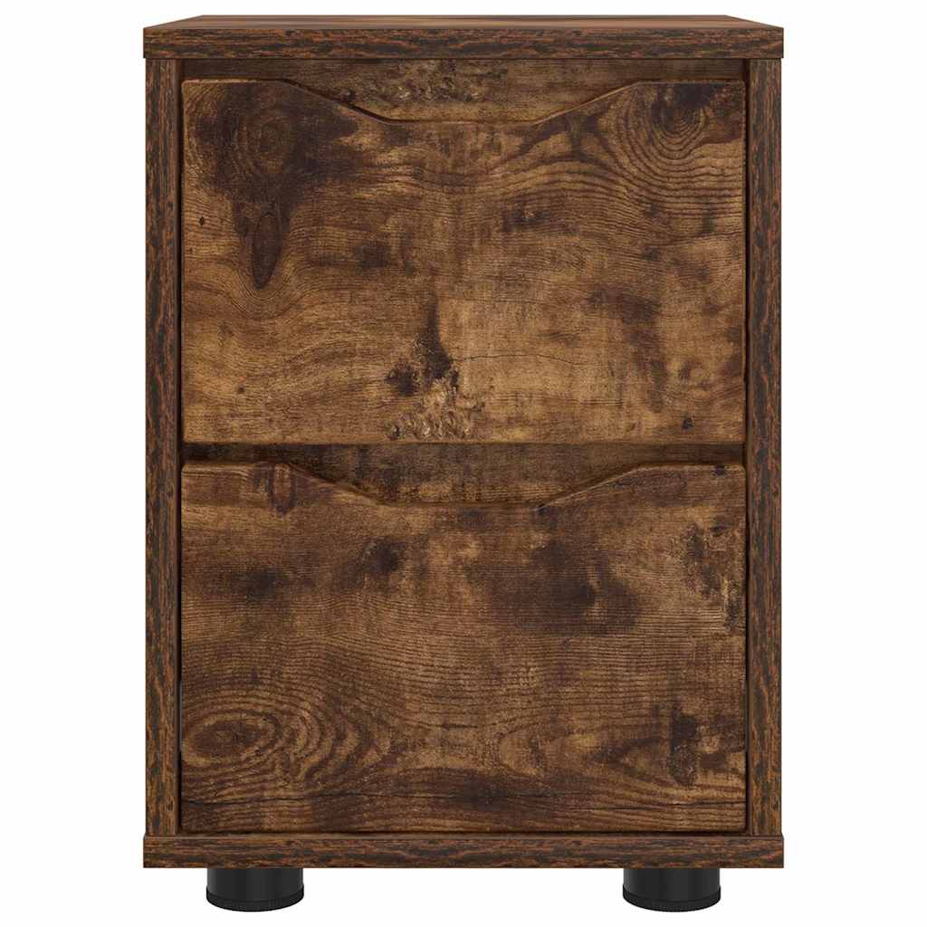 Comodini 2 pcs Rovere fumé 30,5 x 30 x 43 cm Legno multistrato | homemem39