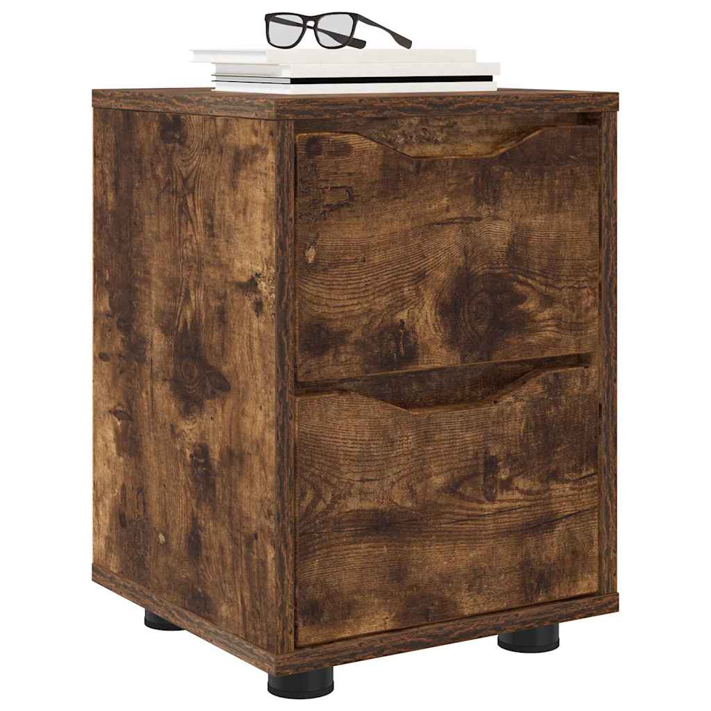 Comodini 2 pcs Rovere fumé 30,5 x 30 x 43 cm Legno multistrato | homemem39