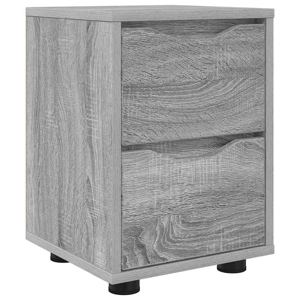 Comodino Grigio Sonoma 30,5 x 30 x 43 cm Legno multistrato | homemem39
