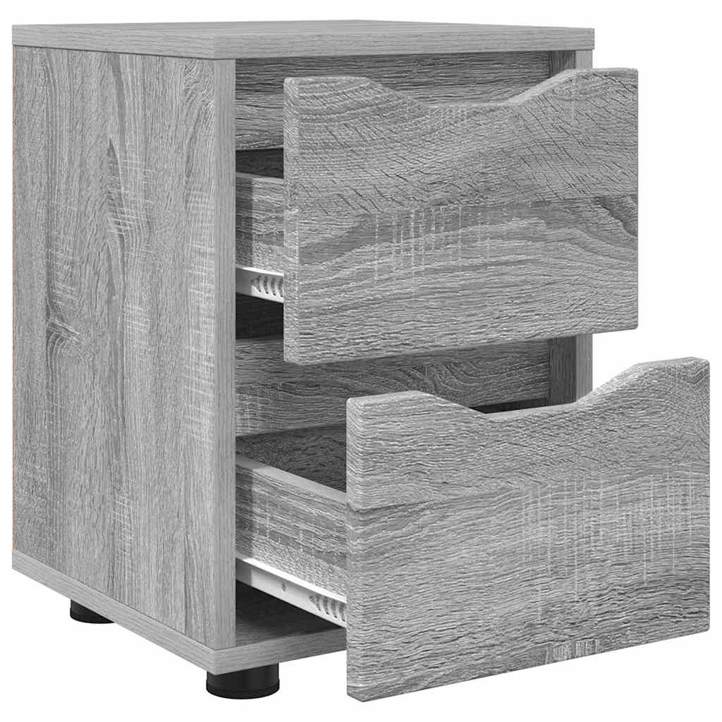 Comodino Grigio Sonoma 30,5 x 30 x 43 cm Legno multistrato | homemem39