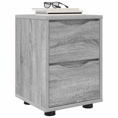 Comodino Grigio Sonoma 30,5 x 30 x 43 cm Legno ingegnerizzato