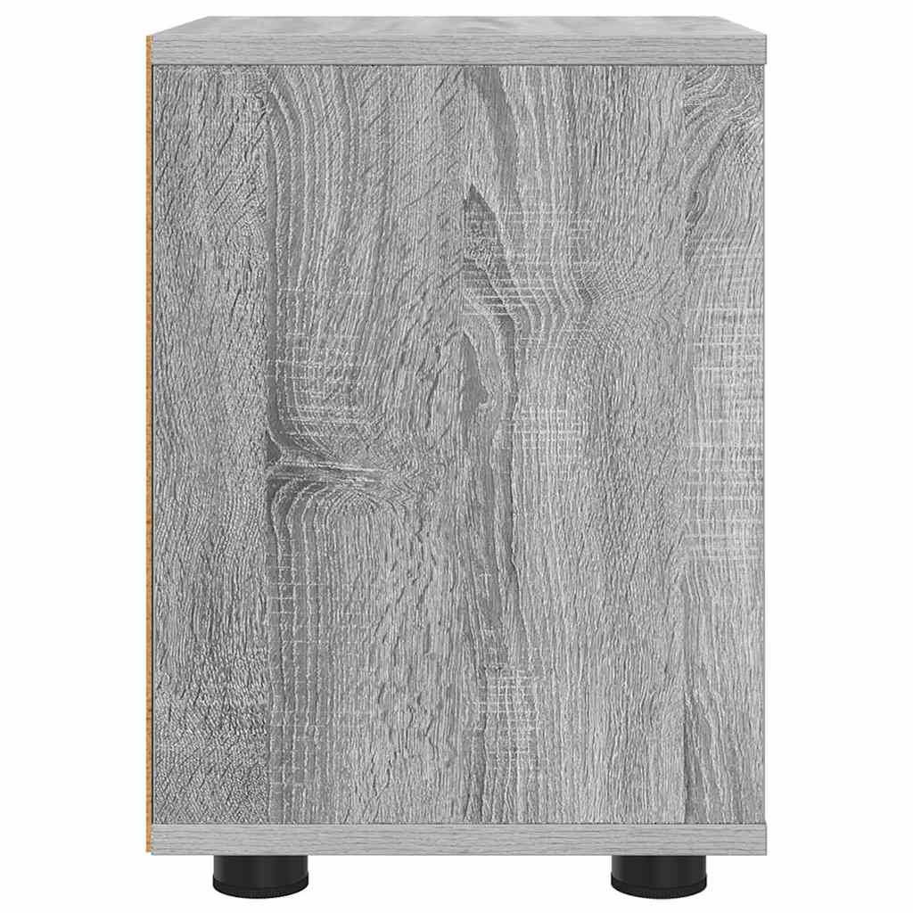 Comodino Grigio Sonoma 30,5 x 30 x 43 cm Legno multistrato | homemem39