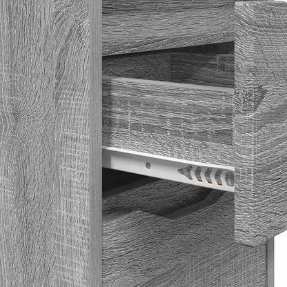 Comodini con cassetto 2 pcs Grigio Sonoma 30,5 x 30 x 43 cm | homemem39