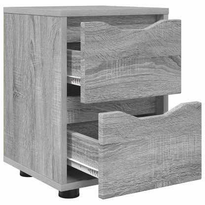 Comodini 2 pz Grigio Sonoma 30,5 x 30 x 43 cm