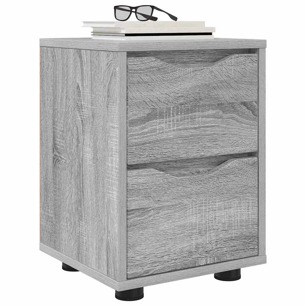 Comodini con cassetto 2 pcs Grigio Sonoma 30,5 x 30 x 43 cm | homemem39