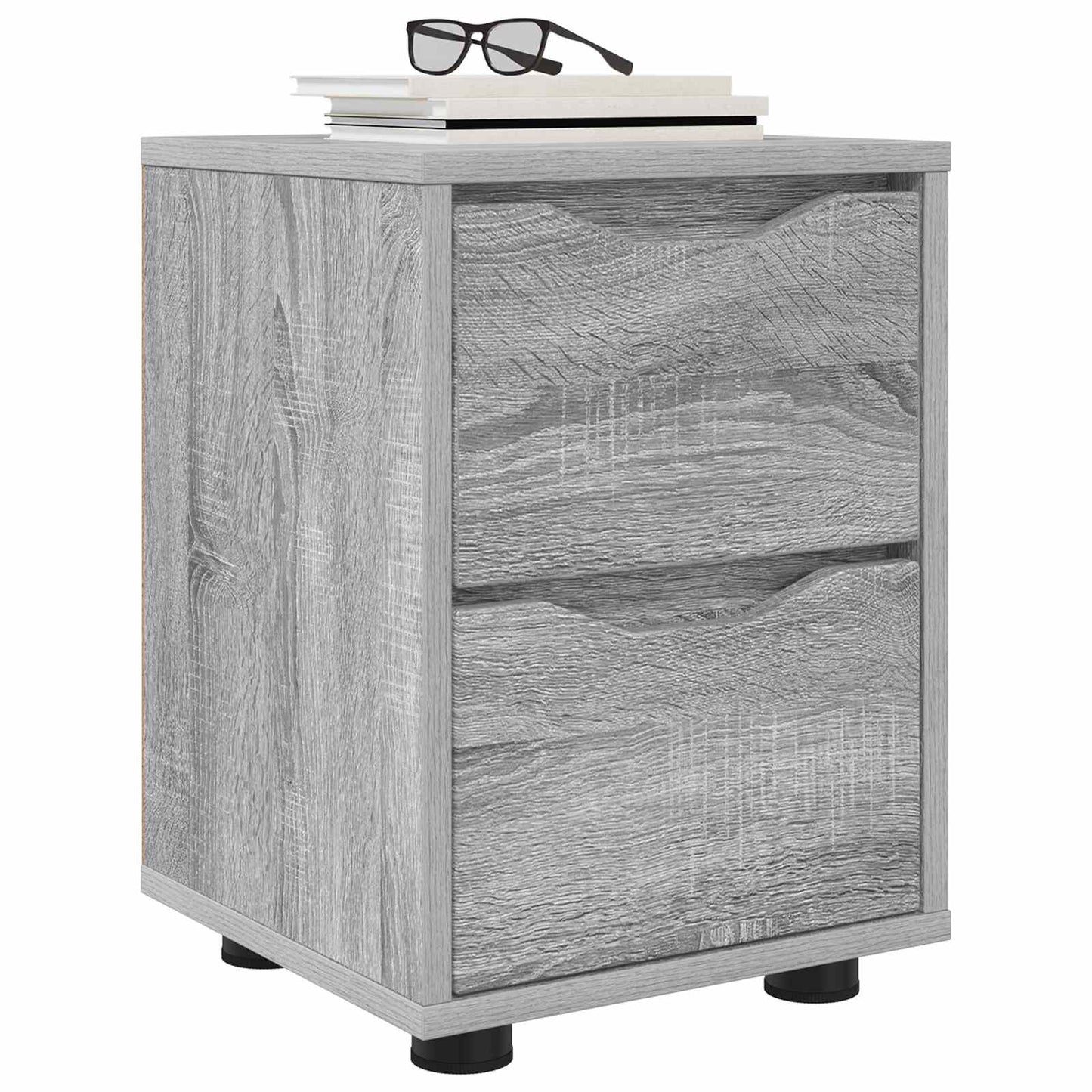 Comodini 2 pz Grigio Sonoma 30,5 x 30 x 43 cm