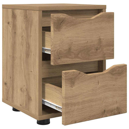 Comodini 2 pcs Rovere artigianale 30,5 x 30 x 43 cm