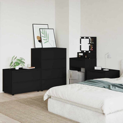Armadio Nero 80 x 48 x 57 cm Legno multistrato
