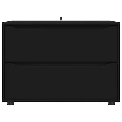 Armadio Nero 80 x 48 x 57 cm Legno multistrato